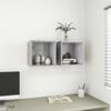 vidaXL Wall Cabinet Concrete Gray Engineered wood
