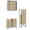 vidaXL Bathroom Cabinet Set Sonoma oak