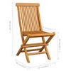 vidaXL Garden Chair Set of 6 Teak Wood