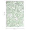 vidaXL Outdoor Rug Green and white Polypropylene 55.1x78.7 in Pattern
