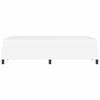 vidaXL Bed Frame with Mattress White 47.24 x 78.74 in Fabric