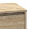 vidaXL Bedside Cabinet with Drawer Sonoma Oak 27.95 x 13.58 x 29.53 in