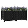 vidaXL Raised Bed Black Polypropylene Medium Durable Raised Bed