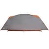 vidaXL Family Tent Tunnel 6-Person Grey and Orange Waterproof