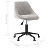 vidaXL Dining Chair Light Grey Velvet, Steel Medium Dining Chair
