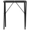 vidaXL Dining Table Leg Black Powder-coated steel Medium