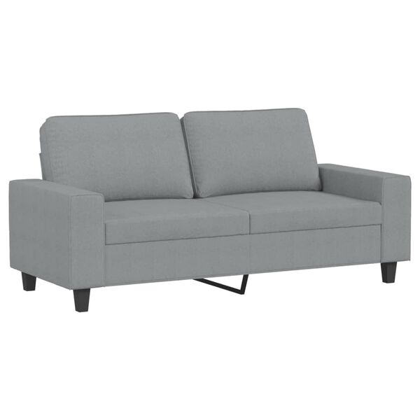vidaXL 3 Piece Sofa Set Light Gray Fabric