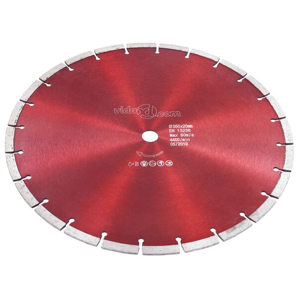 vidaXL Diamond Cutting Disc Steel 13.78 "