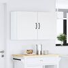 vidaXL Kitchen Wall Cabinet Set of 2 White Engineered wood