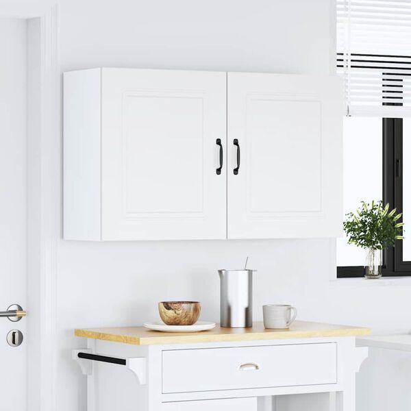 vidaXL Kitchen Wall Cabinet Set of 2 White Engineered wood