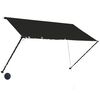 vidaXL Awning Anthracite Steel, Polyester with PA coating 98.4 x 59.1 in