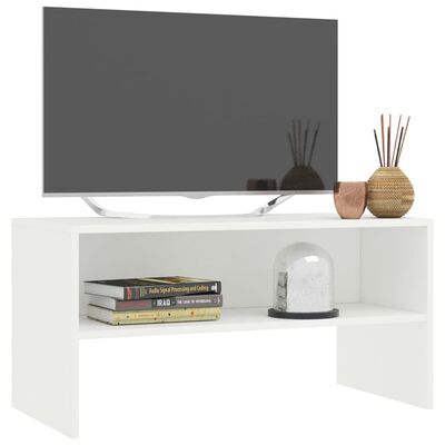 vidaXL TV Stand White 31.5"x15.7"x15.7" Engineered Wood
