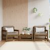 vidaXL Garden Chair Honey brown, Taupe Solid pine wood, Oxford fabric