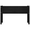 vidaXL Planter Set of 2 Black Solid Pinewood 43.3 x 12.2 x 27.6 in