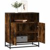 vidaXL Sideboard Smoked Oak Engineered wood, metal 26.8x13.8x29.9 in