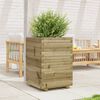 vidaXL Garden Planter Natural Wood Treated Pine Wood Medium Durable