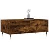 vidaXL Coffee Table Smoked Oak Engineered Wood, Metal Medium