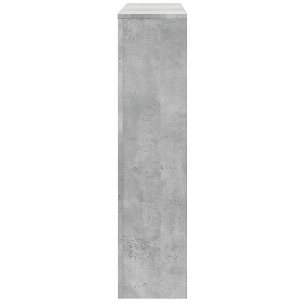 vidaXL Radiator Cover Concrete Grey 58.7x7.9x32.3" Engineered Wood