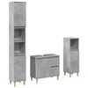 vidaXL Bathroom Furniture Set Concrete Grey