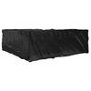 vidaXL Garden Furniture Cover Black Polyethylene, Aluminum Large