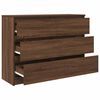 vidaXL Sideboard Brown oak Engineered wood 39.4 in wide Sideboard