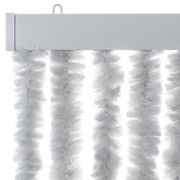 vidaXL Fly Curtain Grey 46.5x86.6" Chenille