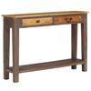 vidaXL Console Table Multicolor Solid wood 46.5x11.8x31.5 in