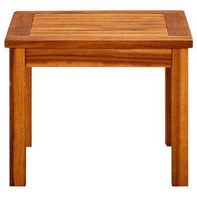 vidaXL Patio Coffee Table 17.7"x17.7"x14.2" Solid Acacia Wood