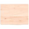 vidaXL Bathroom Countertop 15.7x11.8x0.8" Untreated Solid Wood
