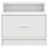 vidaXL Bedside Cabinet Set of 2 White Engineered wood