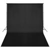 vidaXL Backdrop Support System 16 x 10 ft Black