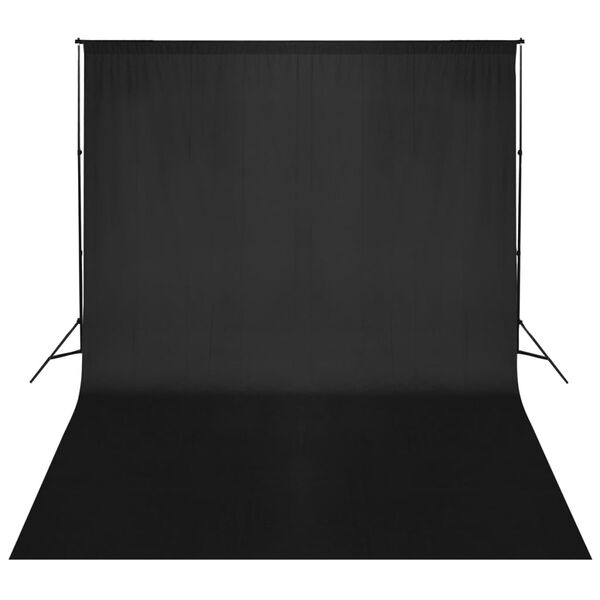 vidaXL Backdrop Support System 16 x 10 ft Black