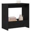 vidaXL Side Table Black Oak 19.69 x 10.24 x 19.69 in Engineered Wood