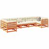 vidaXL Garden Sofa Set Wax brown Solid pine wood Large Modular