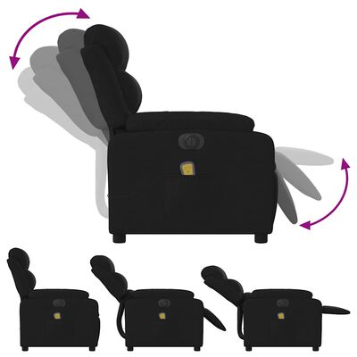 Angled side views showing multiple reclining positions of the chair