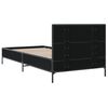 vidaXL Bed Frame Black Engineered wood Small Single Modern Bed Frame