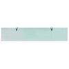vidaXL Floating Shelf Set of 2 Clear Tempered safety glass 39.4x7.9in