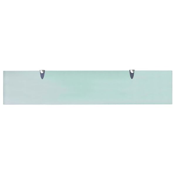 vidaXL Floating Shelf Set of 2 Clear Tempered safety glass 39.4x7.9in