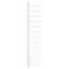vidaXL Wall Mounted Wine Rack for 24 Bottles White Iron