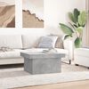 vidaXL Coffee Table Concrete Gray Engineered Wood Medium Coffee Table