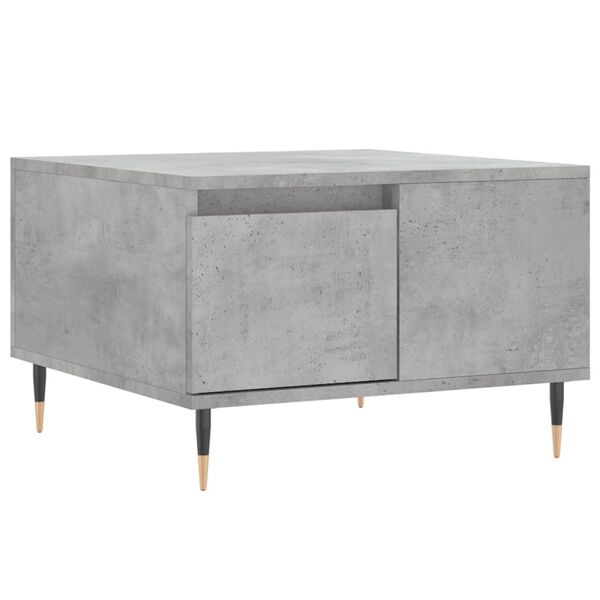 vidaXL Coffee Table Concrete Grey Engineered Wood, Metal Small