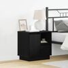 vidaXL Bedside Cabinet 2 pcs Black Oak 19.69 x 13.58 x 19.69 in