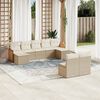vidaXL Garden Sofa Set Beige