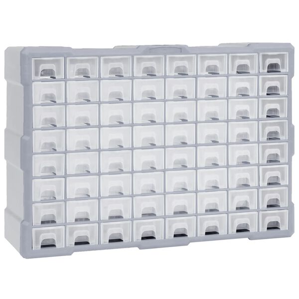 vidaXL Multi-drawer Organizer with 64 Drawers 20.5"x6.3"x14.8"
