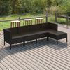 vidaXL Garden Lounge Set Black