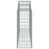 vidaXL Gabion Basket Set of 18 Silver Galvanized Iron