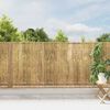 vidaXL Bamboo Fence Brown 157.5" x 49.2" bamboo