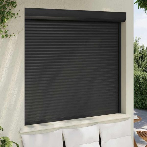 vidaXL Roller Shutter Aluminium 63.0x59.1" Anthracite