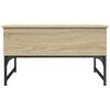 vidaXL Coffee Table Sonoma oak Engineered wood and metal