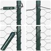 vidaXL Fence with Posts Gray 0.6 x 100 m PVC-coated steel